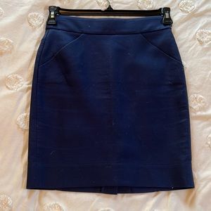 J Crew Navy Pencil Skirt
